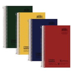 Essendant&nbsp;Oxford Earthwise by Oxford Recycled Small Notebooks  3-Subject  Medium/College Rule  Randomly Assorted Covers  (150) 9 5x6 Sheets