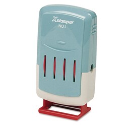 Essendant&nbsp;Xstamper ECO-GREEN VersaDater Line Dater  Message Dater  1x0 16  Pre-Inked  Red