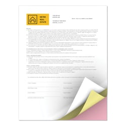 Essendant&nbsp;xerox Revolution Carbonless 3-Part Paper  8 5x11  White/Canary/Pink  5 000/Carton
