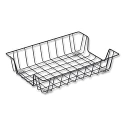 Essendant&nbsp;Universal Wire Metal Letter Tray  1 Section  Letter Size Files  10x14 13x3  Black