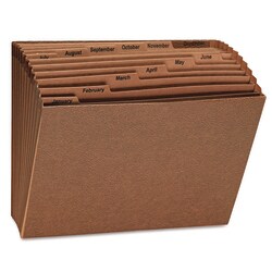 Essendant&nbsp;Universal Expanding Files  12 Sections  1/12-Cut Tabs  Letter Size  Redrope