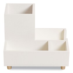 Essendant U Brands Juliet Compartment Cup  6 25wx6 25dx4 75h  White