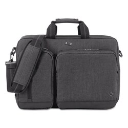 Essendant&nbsp;Solo Urban Hybrid Briefcase  Fits Devices Up to 15 6  Polyester  16 75x4x12  Gray