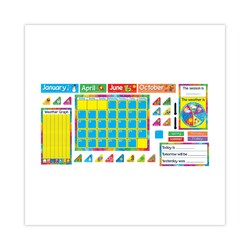 Essendant TREND Year Around Calendar Bulletin Board Set  12-Month Calendar  22x17  Assorted Colors  106/Set