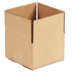 Essendant Universal Fixed-Depth Corrugated Shipping Boxes  Regular Slotted Container (RSC)  6x6x4  Brown Kraft  25/Bundle