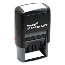 Essendant&nbsp;Trodat Printy Economy 5-in-1 Date Stamp  Self-Inking  1 63x1  Blue/Red