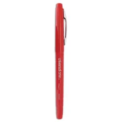Essendant&nbsp;Universal Porous Point Pen  Stick  Medium 0 7 mm  Red Ink  Red Barrel  Dozen