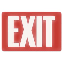 Essendant Headline Sign Glow In The Dark Sign  8x12  Red Glow  Exit