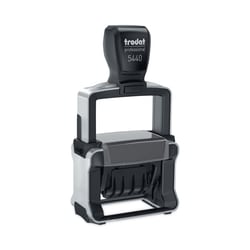 Essendant&nbsp;Trodat Professional 5-in-1 Date Stamp  Self-Inking  1x1 63  Blue/Red