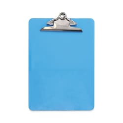 Essendant Universal Plastic Clipboard with High Capacity Clip  1 25 Clip Capacity  Holds 8 5x11 Sheets  Translucent Blue