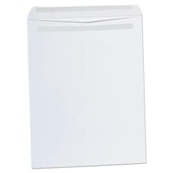 Essendant&nbsp;Universal Self-Stick Open End Catalog Envelope  15 1/2  Square Flap  Self-Adhesive Closure  12x15 5  White  100/Box