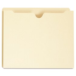 Essendant&nbsp;Universal Deluxe Manila File Jackets with Reinforced Tabs  Straight Tab  Letter Size  Manila  50/Box