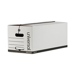 Essendant Universal Deluxe Quick Set-up String-and-Button Boxes  Letter Files  White  12/Carton