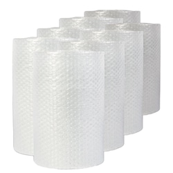 Essendant&nbsp;Universal Bubble Packaging  0 19 Thick  24x50 ft  Perforated Every 24  Clear  8/Carton