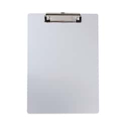 Essendant&nbsp;Universal Aluminum Clipboard with Low Profile Clip  0 5 Clip Capacity  Holds 8 5x11 Sheets  Aluminum
