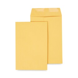 Essendant&nbsp;Universal Catalog Envelope  28 lb Bond Weight Kraft  1 3/4  Square Flap  Gummed Closure  6 5x9 5  Brown Kraft  500/Box