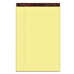 Essendant&nbsp;Ampad Gold Fibre Quality Writing Pads  Wide/Legal Rule  50 Canary-Yellow 8 5x14 Sheets  Dozen