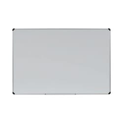Essendant&nbsp;Universal Magnetic Steel Dry Erase Marker Board  72x48  White Surface  Satin Aluminum Frame