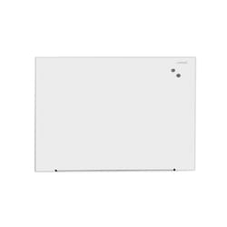 Essendant&nbsp;Universal Frameless Magnetic Glass Marker Board  48x36  White Surface