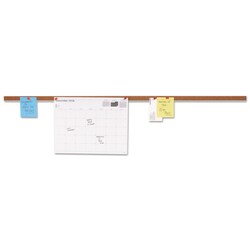 Essendant Universal Cork Bulletin Bar  1x36  Brown/Silver