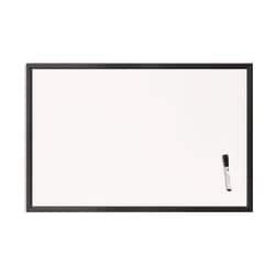 Essendant&nbsp;U Brands Magnetic Dry Erase Board with Wood Frame  36x24 (Actual Size- 35x23)  White Surface  Black Wood Frame