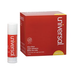 Essendant Universal Glue Stick 0 74 oz Applies and Dries Clear 12/Pack,