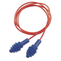 Essendant&nbsp;Howard Leight by Honeywell DPAS-30R AirSoft Multiple-Use Earplugs  27NRR  Red Polycord  Blue  100/Box