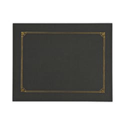 Essendant&nbsp;Universal Certificate/Document Cover  8 5x11  8x10  A4  Black  6/Pack