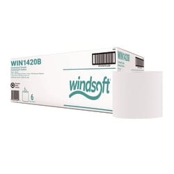 Essendant&nbsp;Windsoft Center-Flow Perforated Paper Towel Roll  7 3x15  White  6 Rolls/Carton