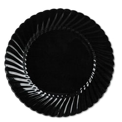 Essendant&nbsp;WNA Classicware Plates  Plastic  10 25 dia  Black  144/Carton