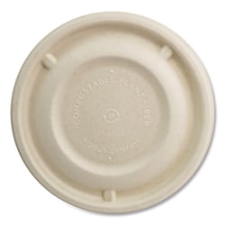 Essendant World Centric Fiber Lids for Bowls  4 7 Diameter  Natural  Paper  500/Carton