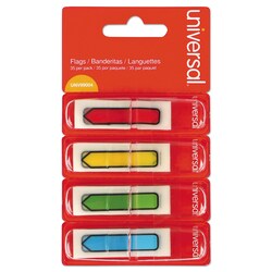 Essendant&nbsp;Universal Page Flags  Assorted Colors  35 Flags/Dispenser  4 Dispensers/Pack