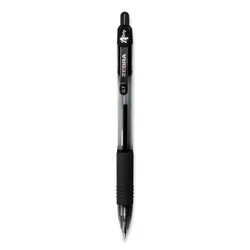 Essendant&nbsp;Zebra Z-Grip Ballpoint Pen  Retractable  Medium 0 7 mm  Black Ink  Clear/Black Barrel  30/Pack