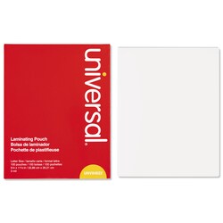 Essendant&nbsp;Universal Laminating Pouches  3 mil  9x11 5  Gloss Clear  100/Box