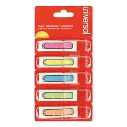 Essendant Universal Deluxe Pop-Up Page Flags  0 5x1 75  Five Assorted Colors  35 Flags/Dispenser  5 Dispensers/Pack