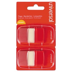 Essendant&nbsp;Universal Page Flags  Red  50 Flags/Dispenser  2 Dispensers/Pack