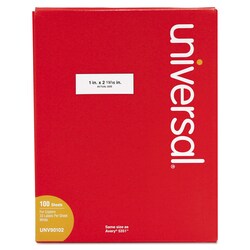 Essendant&nbsp;Universal Copier Mailing Labels  Copiers  1x2 81  White  33/Sheet  100 Sheets/Box