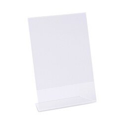 Essendant&nbsp;Universal Clear L-Style Freestanding Frame  5x7 Insert  3/Pack