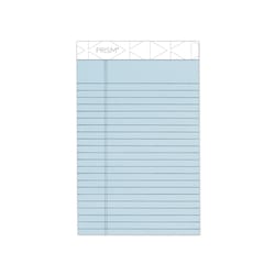 Essendant&nbsp;TOPS Prism plus  Colored Writing Pads  Narrow Rule  50 Pastel Blue 5x8 Sheets  12/Pack