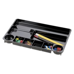 Essendant&nbsp;Universal Recycled Drawer Organizer  Nine Compartments  14x9 13x1 13  Plastic  Black