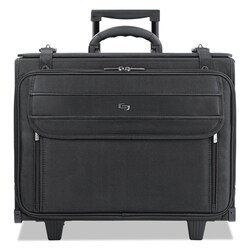 Essendant&nbsp;Solo Classic Rolling Catalog Case  Fits Devices Up to 17 3  Polyester  18x7x14  Black