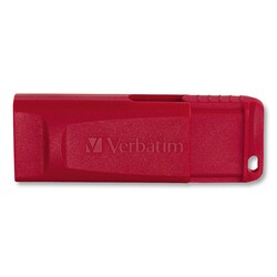 Essendant&nbsp;Verbatim Store  n  Go USB Flash Drive  16 GB  Red