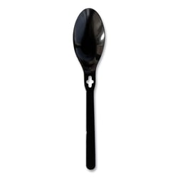 Essendant&nbsp;WeGo Spoon WeGo Polystyrene  Spoon  Plastic  Black  1 000/Carton