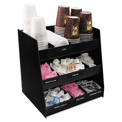 Essendant&nbsp;Vertiflex Commercial Grade Vertical Condiment Organizer  9 Compartments  14 5x11 75x15  Black