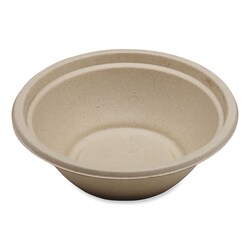 Essendant&nbsp;World Centric Fiber Bowls  24 oz  7 4x7 4x2 3  Natural  Paper  500/Carton