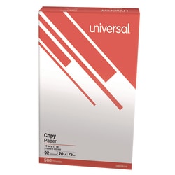 Essendant&nbsp;Universal Copy Paper  92 Bright  20 lb Bond Weight  11x17  White  500 Sheets/Ream