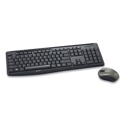 Essendant&nbsp;Verbatim Silent Wireless Mouse and Keyboard  2 4 GHz Frequency/32 8 ft Wireless Range  Black