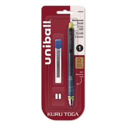 Essendant&nbsp;uniball KuruToga Mechanical Pencil with Tube of Diamond Lead  0 7 mm  HB (2)  Black Lead  Black/Green Barrel