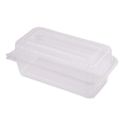 Essendant&nbsp;World Centric PLA Hinged Clamshells  23 oz  4 9x9x3 5  Clear  Plastic  200/Carton