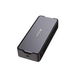 Essendant&nbsp;Verbatim USB-C Pro Docking Station 15-in-1 SSD Enclosure  Audio/DisplayPort/HDMI/Micro SD/NVMe/RJ45/SD/USB-A/USB-C/SATA  Gray